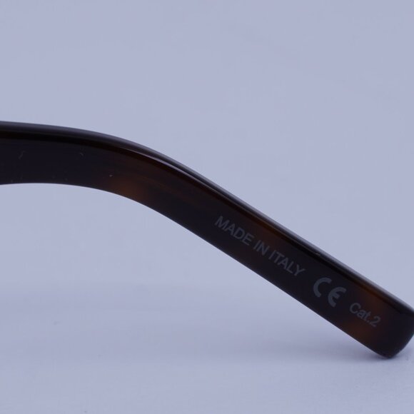 Saint Laurent SL274 003 Sunglasses Havana Rectangle Frame, Green Lenses - Picture 9 of 10